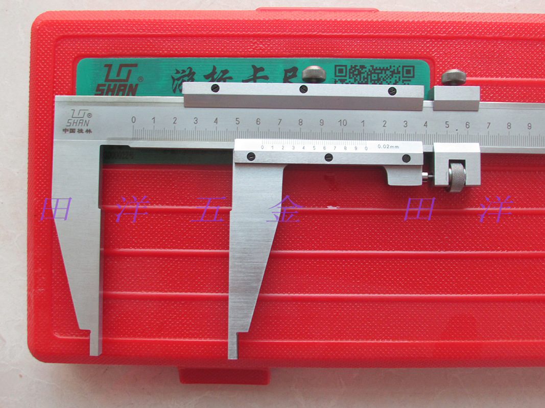 正品桂林桂量游标卡尺0-500/600/1000/1500/2000mm单向爪