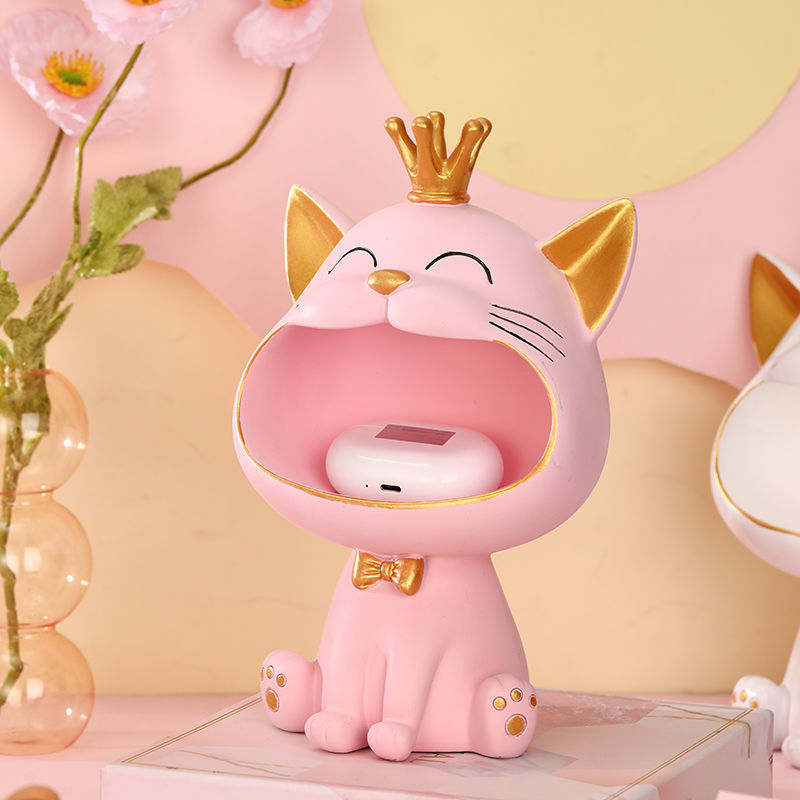 招き猫玄関キー収納ボックス玄関ドアクリエイティブリビングルームホーム収納装飾品新築祝いギフト|undefined