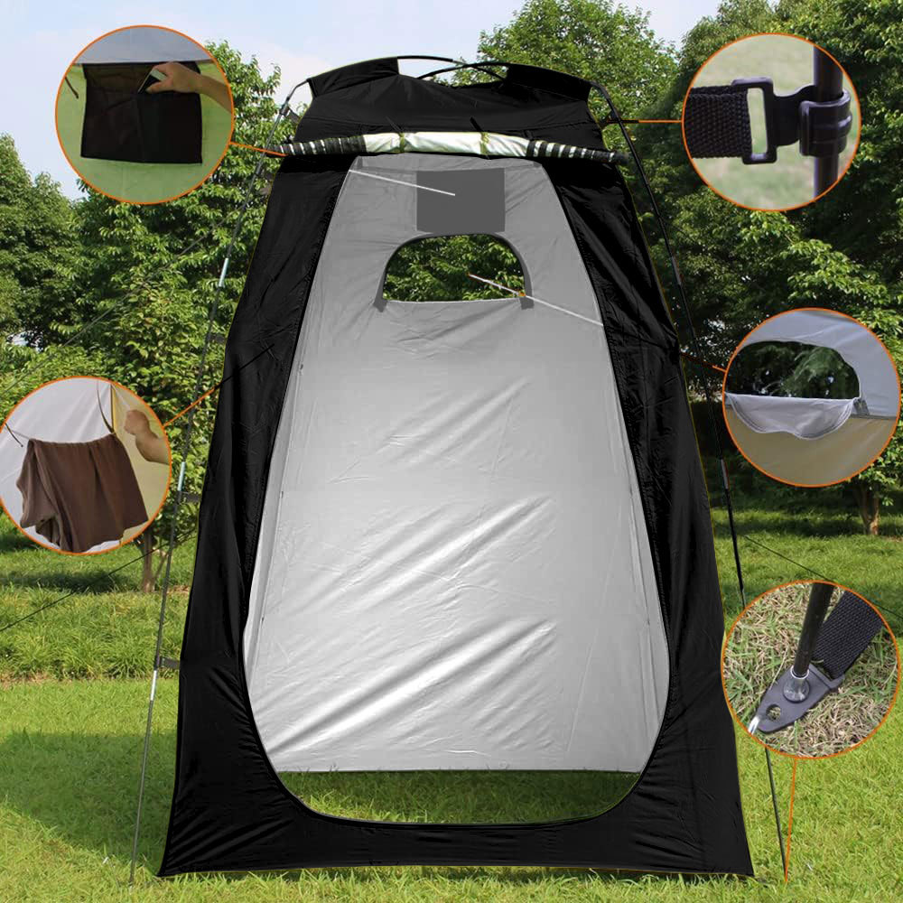 2025 Cross-Border Popular Outdoor Toilet Tent Portable Bathing and Changing Shower Changing Cover Camping Camouflage Tent