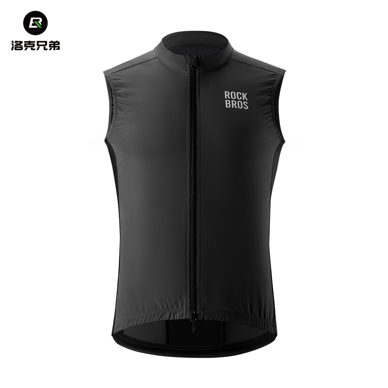 Rock Brothers Windproof Vest Cycling Clothing Road Bicycle Windbreaker Vest Sleeveless Top Men and Women Spring and Summer