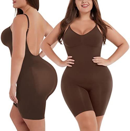 European and American cross-border seamless body-shaping clothes large size women waist belt abdomen buttocks buttocks back back flat angle tight one-piece underwear 