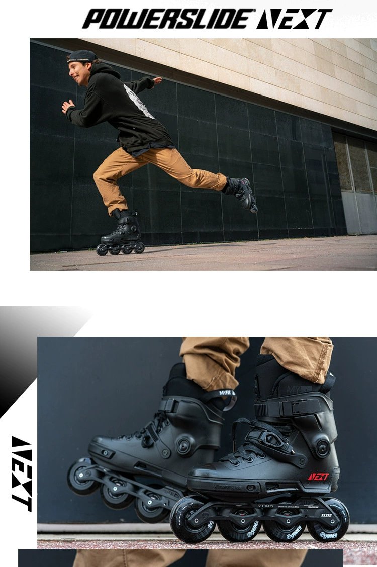 Inline skates (Powerslide) Baoli NEXT, 4×80 мм wheels, leisure street fit, sizes 36–47