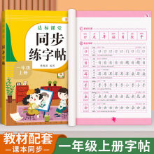 一年级上册练字帖人教版2025语文同步字帖每日一练硬笔临摹描红
