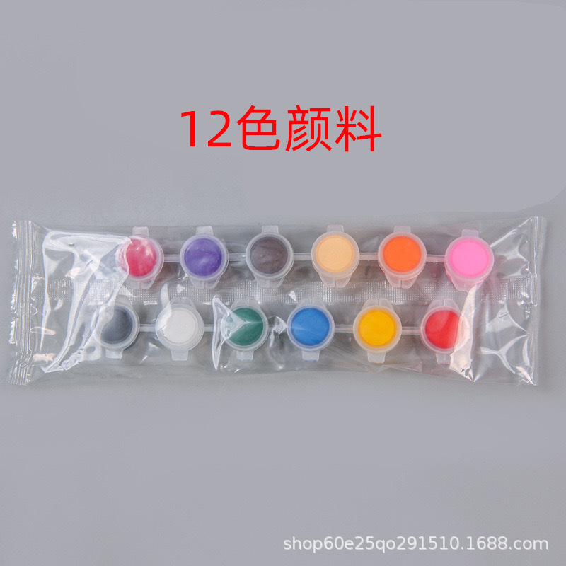 Tiras de pintura acrílica de 3 ml, 6 colores en una pieza, 5 ml, 12 colores, manualidades, pintura de yeso, pintura de piedras para colorear para niños