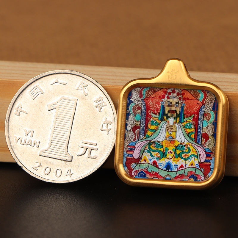 Kaifeng mini colgante Tangka Huang Zakilam tibetano joyería collar de marca budista ventas calientes