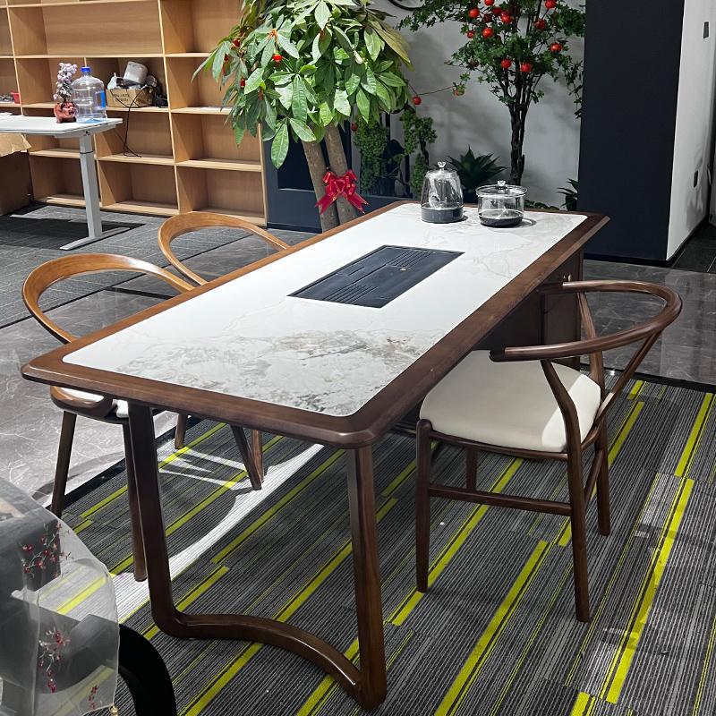 新中式茶桌椅轻奢高端木家具办公室茶室泡茶台客厅小户型茶几