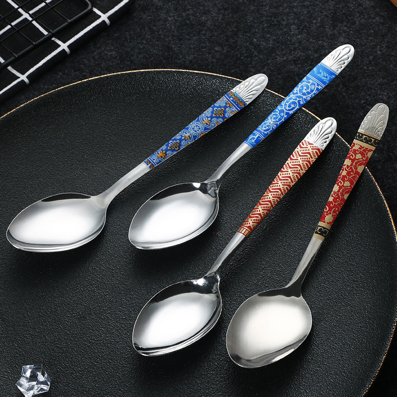 スプーン家庭用ステンレス410プリントスプーンスプーンspoon先スプーン食器セットメーカー卸売り|undefined