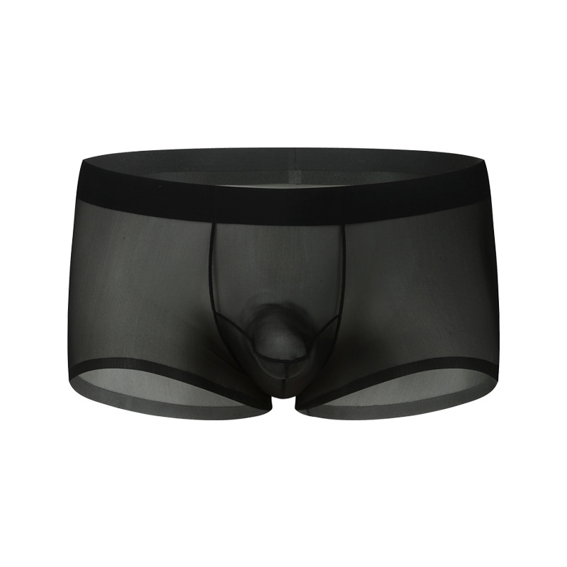 新品メンズ50gアイスショート四角ズボンクラシック銃弾分離立体裁断速乾通気平角パンツ