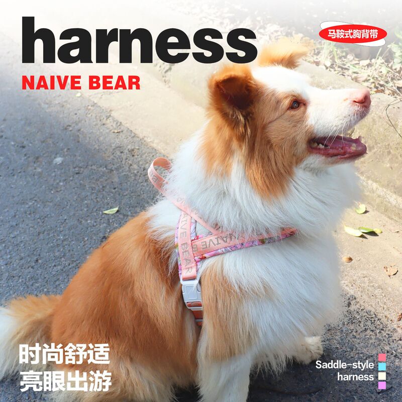 狗狗胸背带中大型犬柯基柴犬边牧宠物牵引绳伸缩鞍式牵引绳|undefined