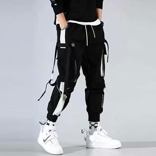 Men's Cargo Pants 2021 Spring and Summer Multi-Flap Pocket Pants Leggings Korean Style Student Youth Summer Casual Pants Aliexpress