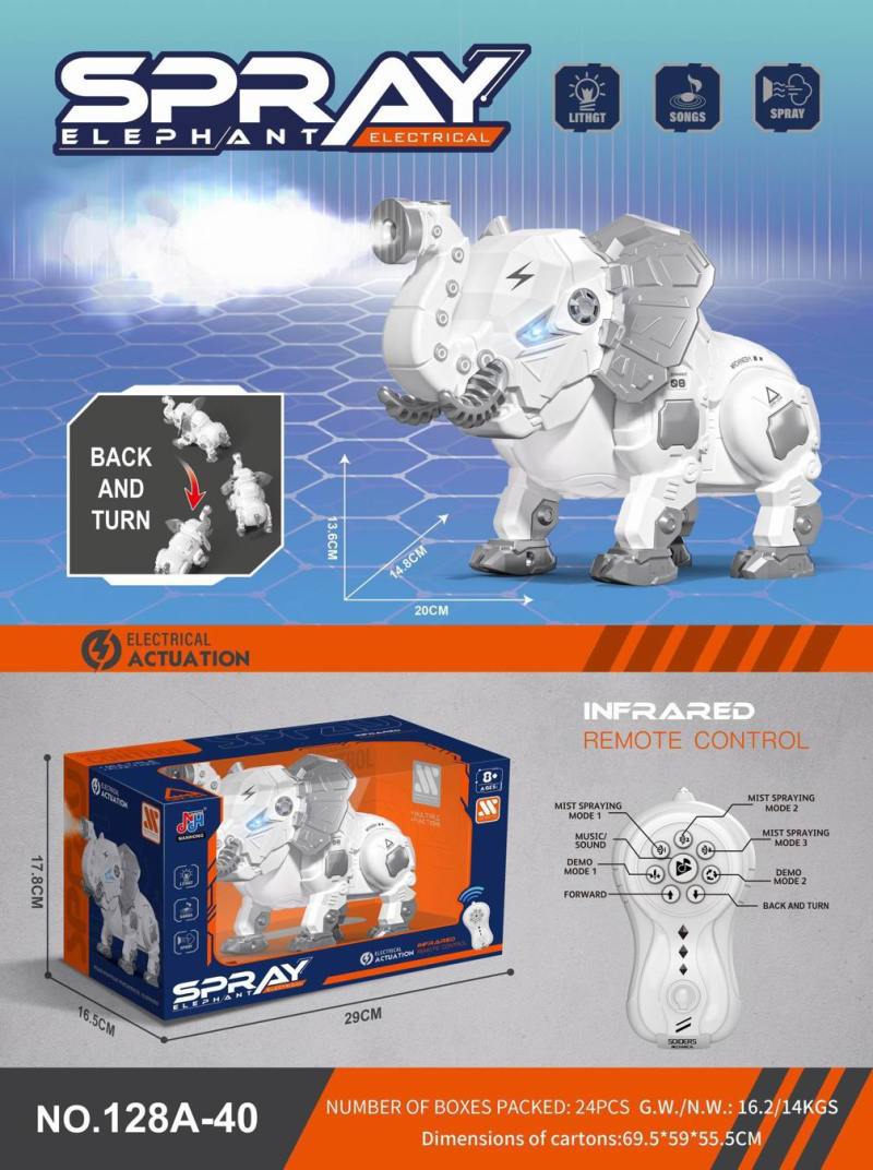 Juguete de insecto con control remoto y spray