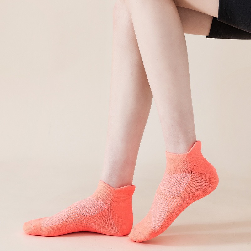 Meiks calcetines deportivos profesionales calcetines de corte bajo para hombres y mujeres fitness toalla inferior antideslizante resistente al desgaste barco deportivo Calcetines