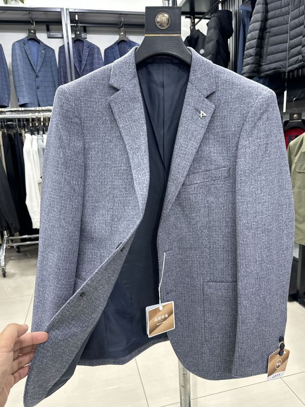 【海家】专柜698 秋冬加厚含羊毛休闲西服保暖商务毛呢外套4Y065A|undefined