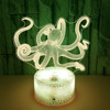Creative touch table lamp, LED night light, suitable for import, 3D, remote control, 16 colors