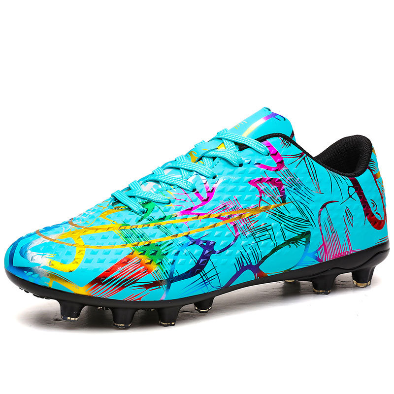 2024 transfronterizos nuevos zapatos de fútbol FGTF hombres bajos zapatos de fútbol de clavos largos y cortos de moda juvenil comercio exterior tamaño grande