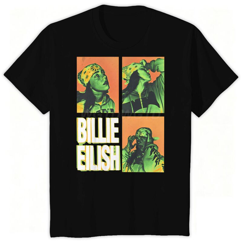 Billie Eilish Printed T-Shirts Hot Sale Unisex American Style Fashion Loose-Fitting Base Shirt Billie Eilish Printed T-Shirts Hot Sale Unisex American Style Fashion Loose-Fitting Base Shirt