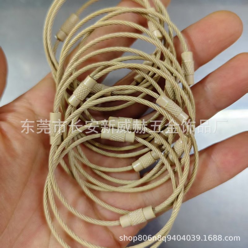 現物カラー塗装ワイヤーリング塗装ワイヤーリングステンレスワイヤーリングロープキャンディー色ワイヤーロープ|undefined