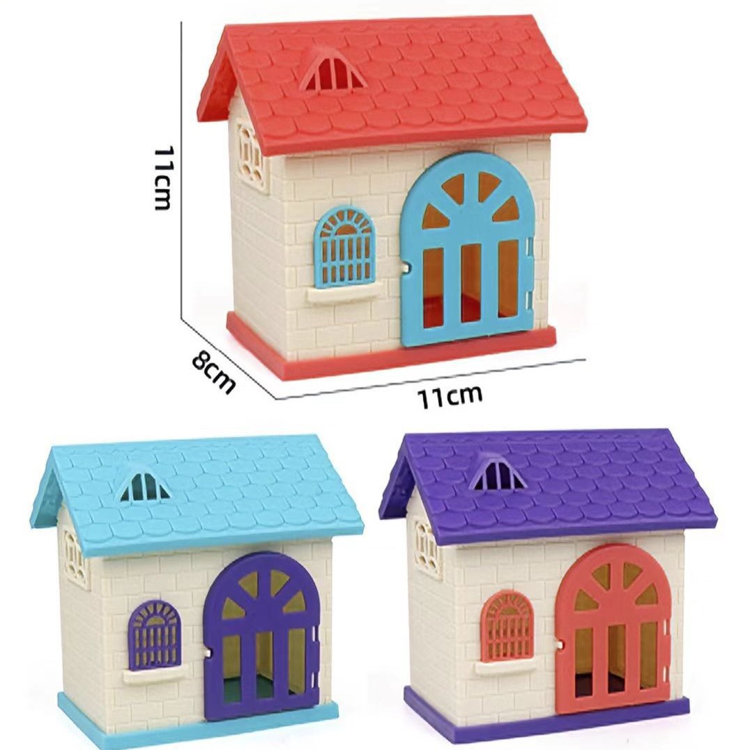 Miniature pet swing diapositivas casa de muñecas gran ventana de perro interactiva casa de juguetes de comercio electrónico fuente de productos