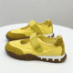 First Valley Explosions Mary Jane Shoes Women's 2025 New Outwear Leather Velcro Tire Bottom Lightweight sneaker Trendy