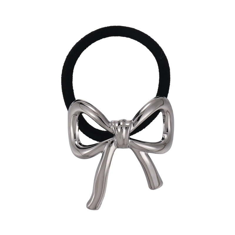 Simple Style, Classic Style Style Women's Simple Style Classic Style Bow Knot Alloy Patchwork Hair Tie