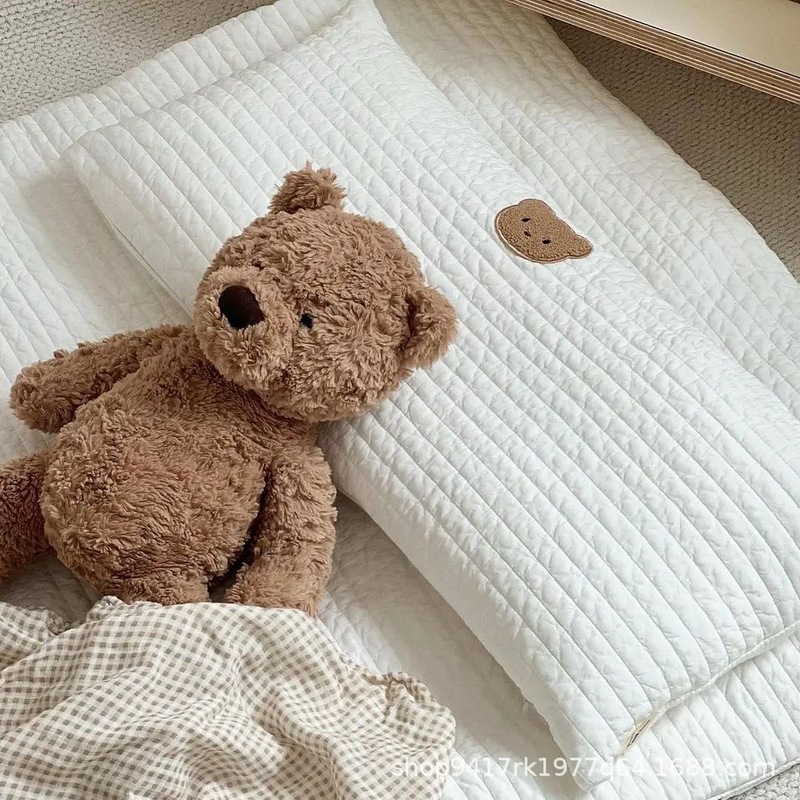 子供用キルティング抱き枕insかわいい刺繍名前ベッド囲い子供用枕乳幼児用快適なだめる枕|undefined