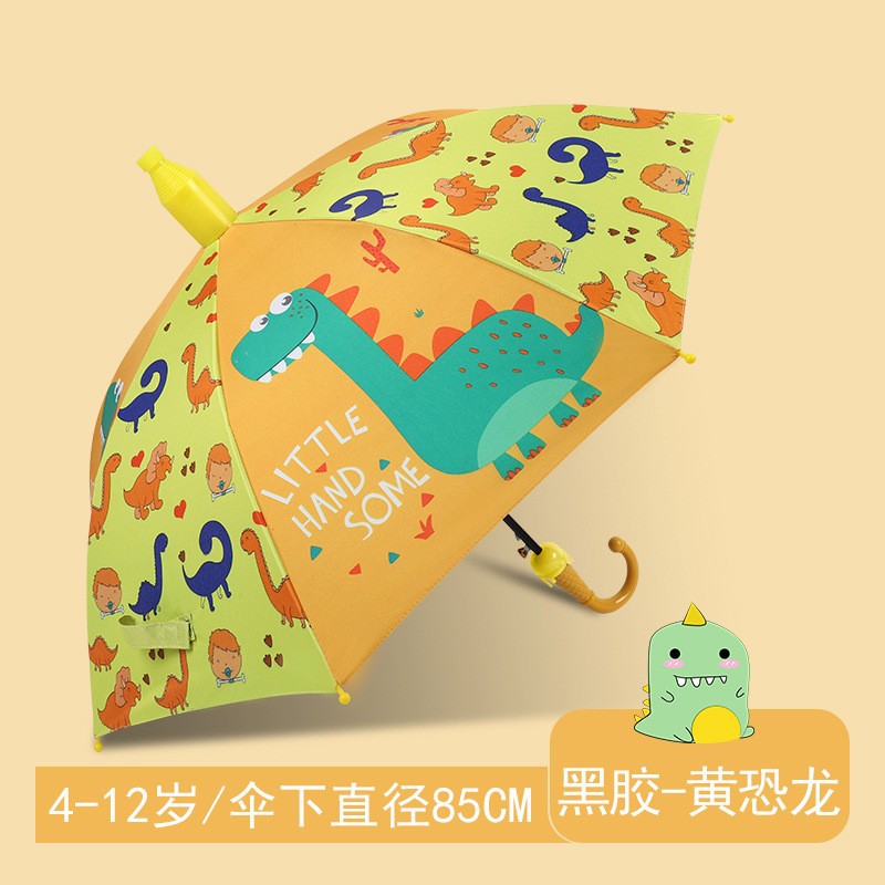 Paraguas para niños, cubierta impermeable para estudiantes masculinos y femeninos, paraguas de doble uso para sol y lluvia, paraguas con protección UV con revestimiento negro, paraguas especial para niños que van a la escuela. image 14