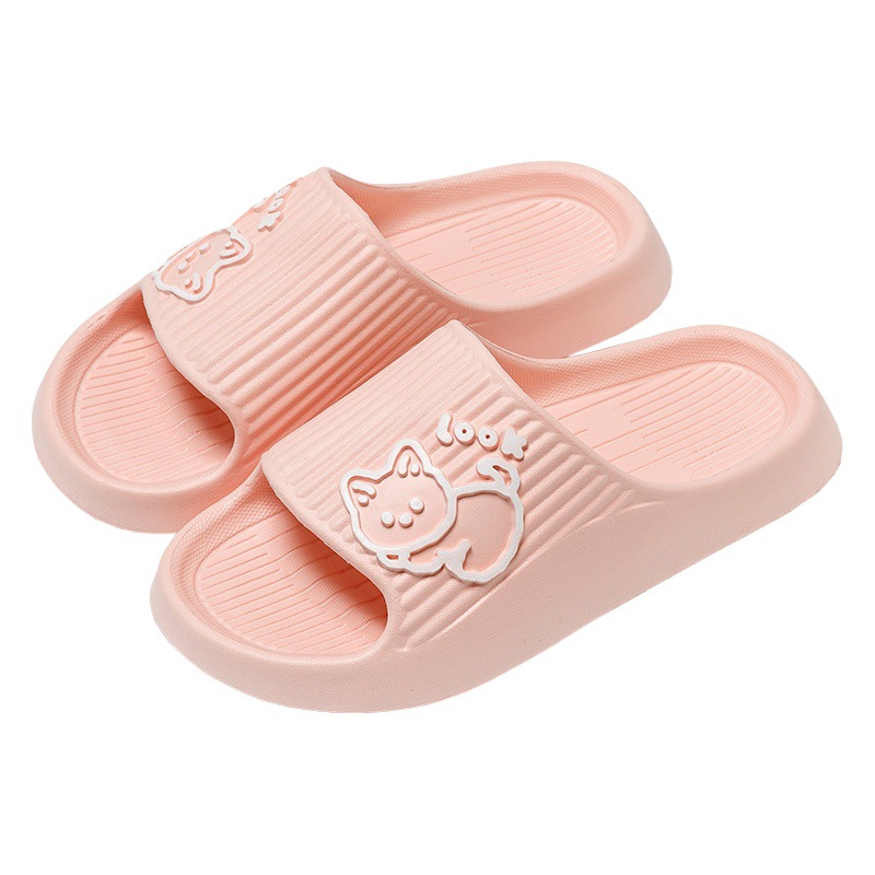 Pantuflas de dibujos animados para mujer, EVA antiolor y antideslizante, adecuadas para uso doméstico en verano, pantuflas de baño para parejas, lindas sandalias para el hogar para hombres.