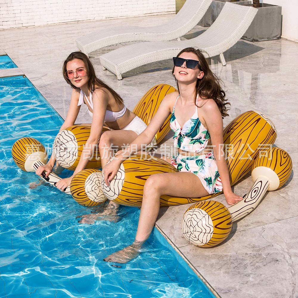 Recommended source manufacturers inflatable wood float adult children's swimming pool party Water sports game toys