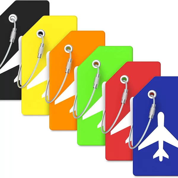 Silicone Luggage Tag Luggage Handbag Travel Suitcase Tag with Name Card Quick Find Luggage