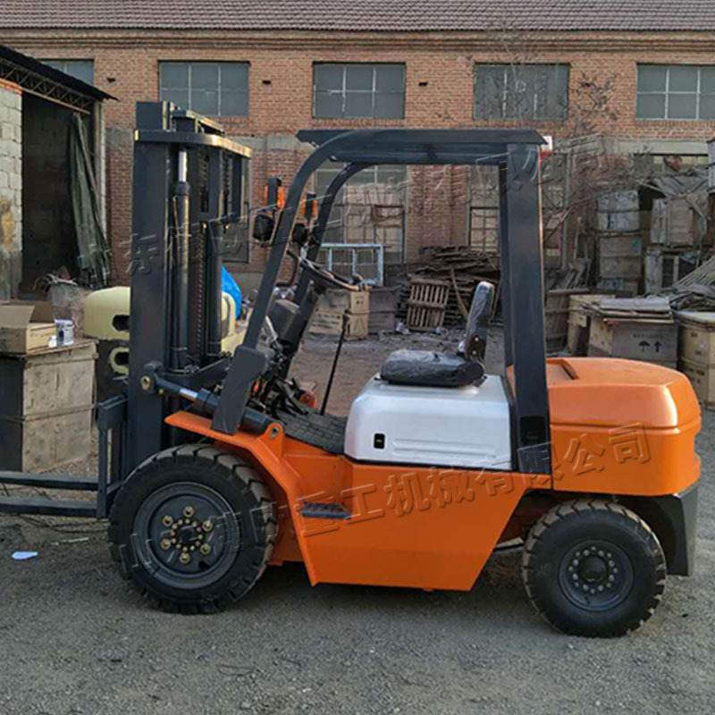 物流运货柴油叉车 横置式转向桥堆垛车 厂库货物搬升降运举高车