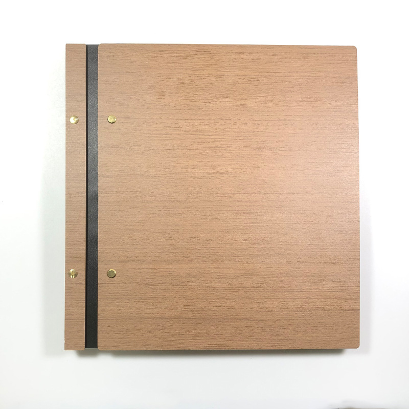 相册高端定制相册覆膜激光雕刻木质diy粘胶粘自影集影集激光logo