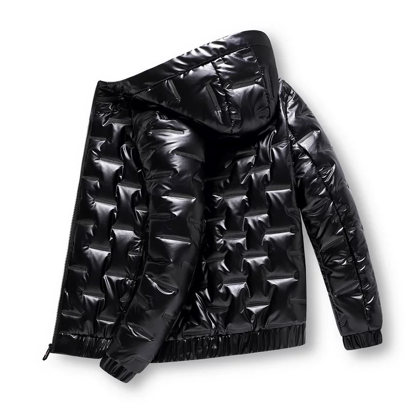 Men's winter short down jacket, trend keep warm hoody