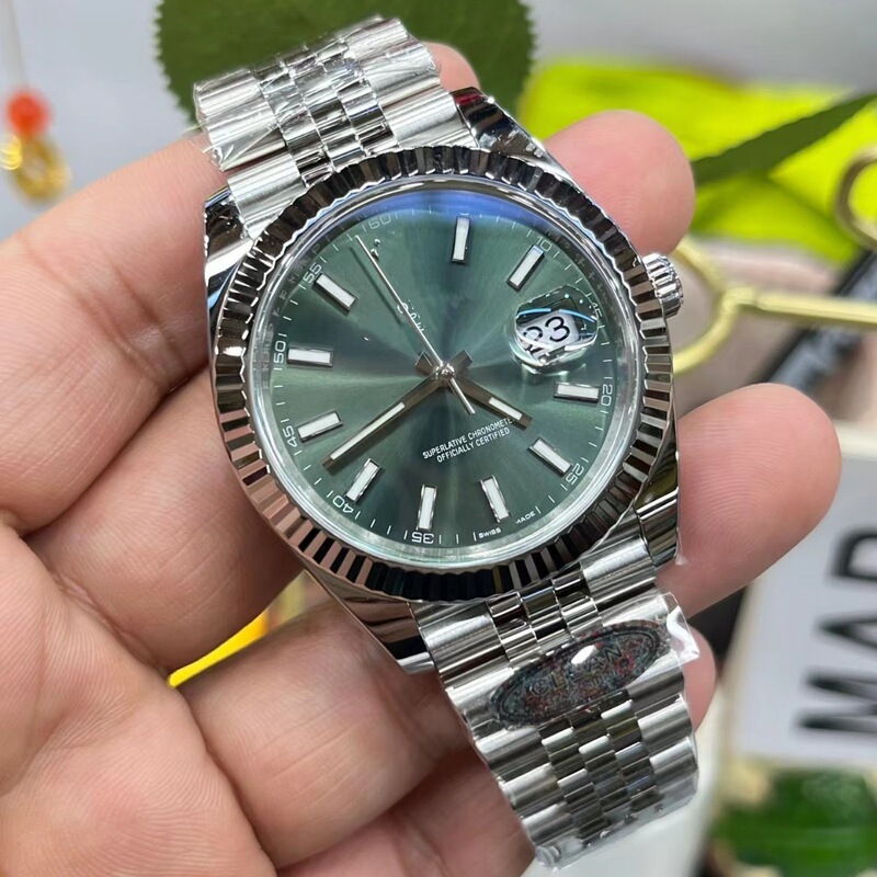 Clean Factry Olive Green Datejust Watch Oyster Perpetual 41mm3235 Integrated Movement Men's Mechanical Watch Clean Factry Olive Green Datejust Watch Oyster Perpetual 41mm3235 Integrated Movement Men's Mechanical Watch