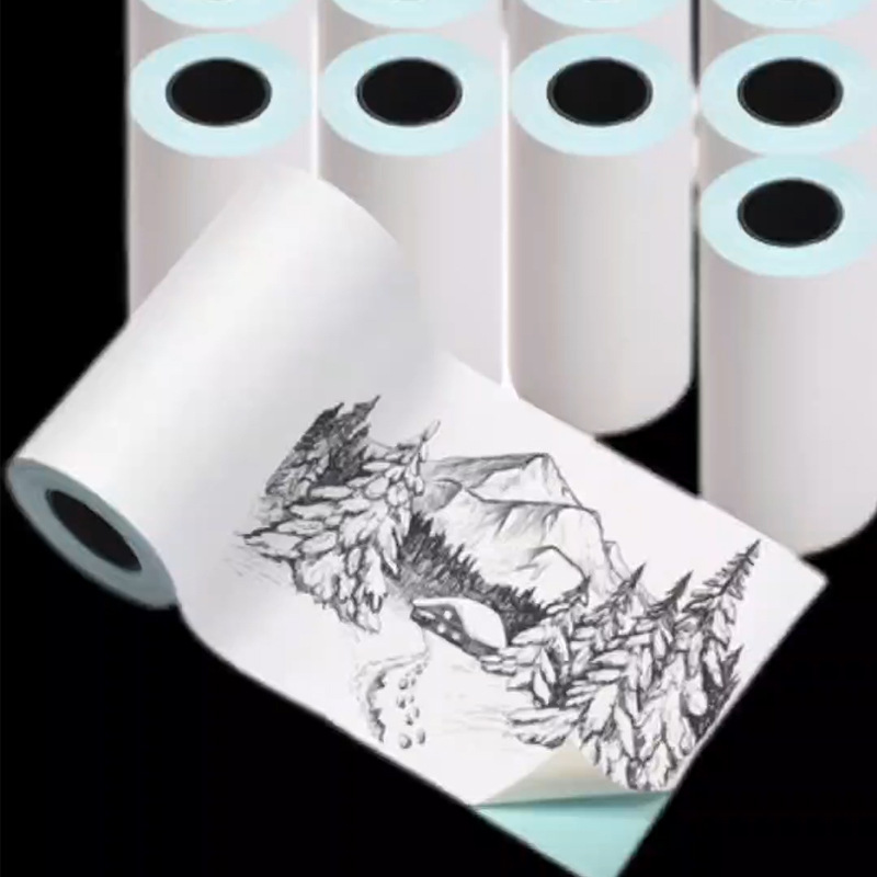 Etiqueta autoadhesiva térmica de color continuo, papel de impresión, pregunta incorrecta, foto de trabajo, manual, etiqueta adhesiva de papel térmico, fábrica al por mayor