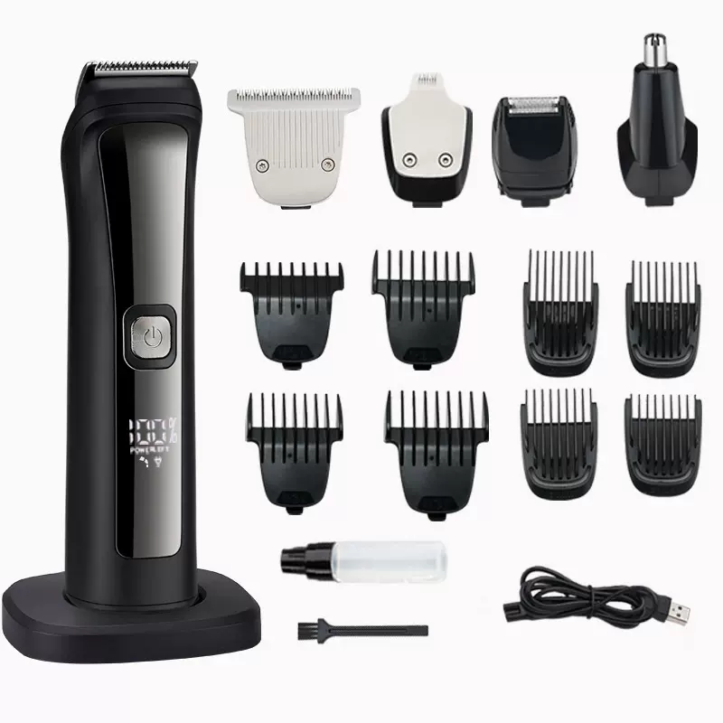 厂家新款理发剪电推剪电动理发器亚马逊防水理发套装多功能