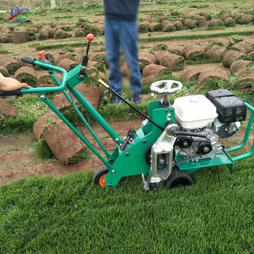 园林绿化汽油铲草机 全成起草皮机 双轮起草机收割铲草机器设备