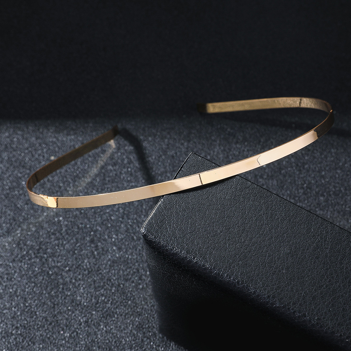 1cm / 0.4cm banda de cabello hebilla de cabeza DIY accesorios de joyería unidireccional simple banda de cabello material