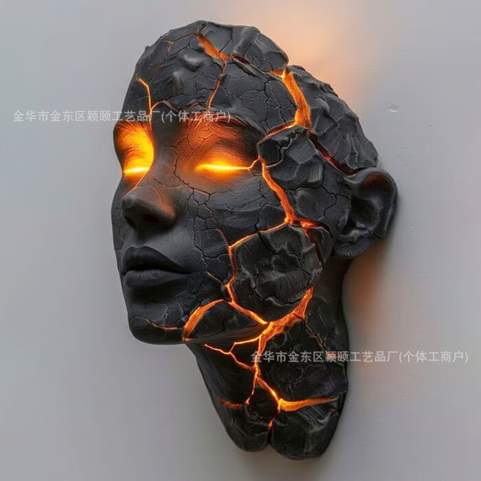 跨境新品Cracked Soul Wall Light破碎的灵魂壁灯树脂工艺品批发|undefined