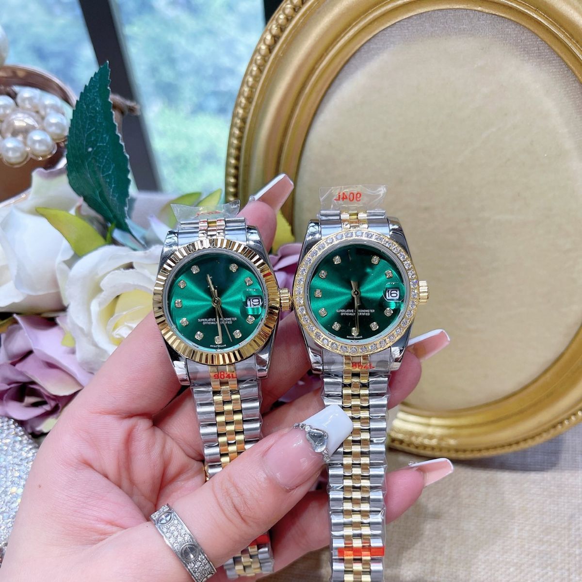 Micro-Business Delivery Log Fully Automatic Mechanical Watch Men's and Women's Steel Band Watch Cross-Border Foreign Trade Aliexpress Station Western Supply