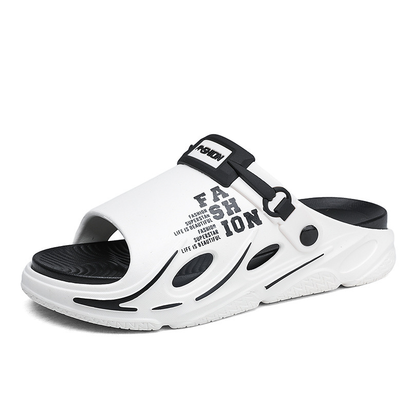 Verano de dos colores de dedos abiertos ventilados un hombre al aire libre casa dos zapatillas de playa zapatillas frías