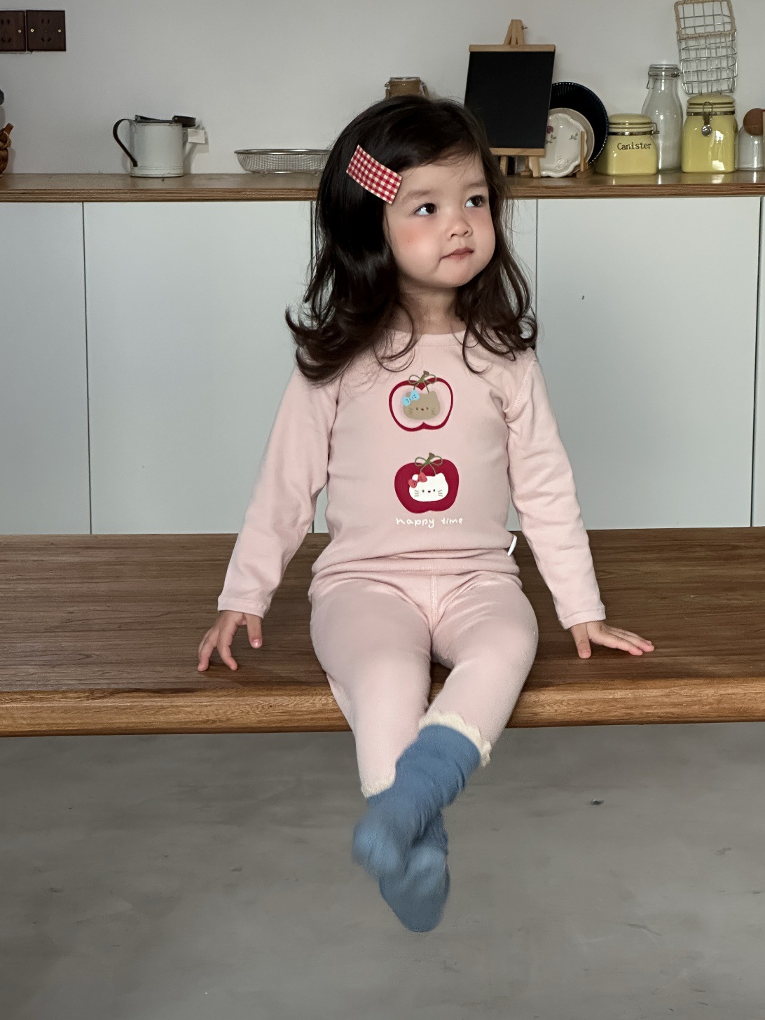 Pijamas infantiles de otoño conjunto de casa 2025 ropa de otoño ropa infantil coreana pijamas niñas ropa de hogar dos piezas