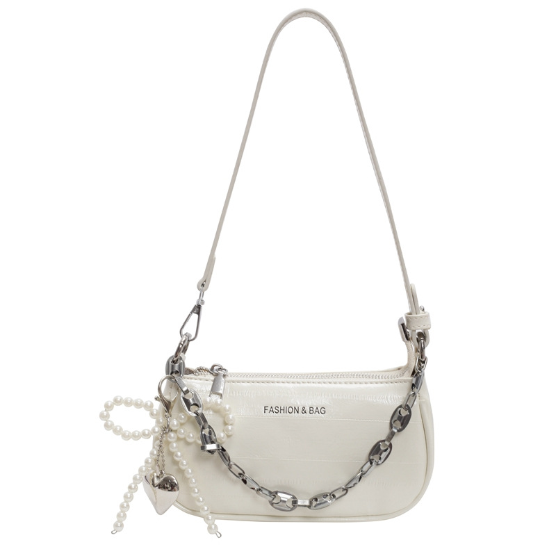 Nueva moda de verano de hombro bajo la braza 2024, bolso de moda simple, bolso de mano de cadena universal