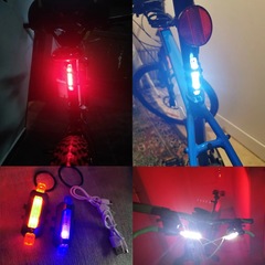 Bicycle lights led cycling warning equipment USB charging supplies mountain bike accessories bicycle tail lights