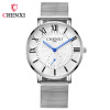 Light and thin fashionable waterproof quartz watches stainless steel for beloved suitable for men and women, suitable for import