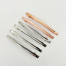 10公分中细两片diy发饰配件韩国NS自动弹簧夹网兜钢夹厂家批发