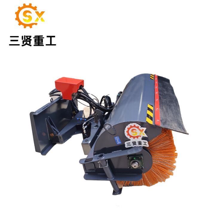 2025新型滚刷扫雪机1.8米车载式除雪机三贤重工斜角清扫器厂家