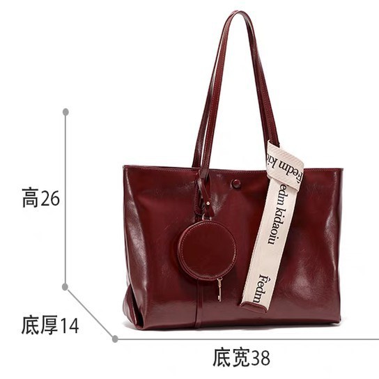 通勤大容量トートバッグ 2025 新しい赤いバッグ脇の下バッグ毎日使えるウェディングバッグ女性ブライダルバッグ|undefined