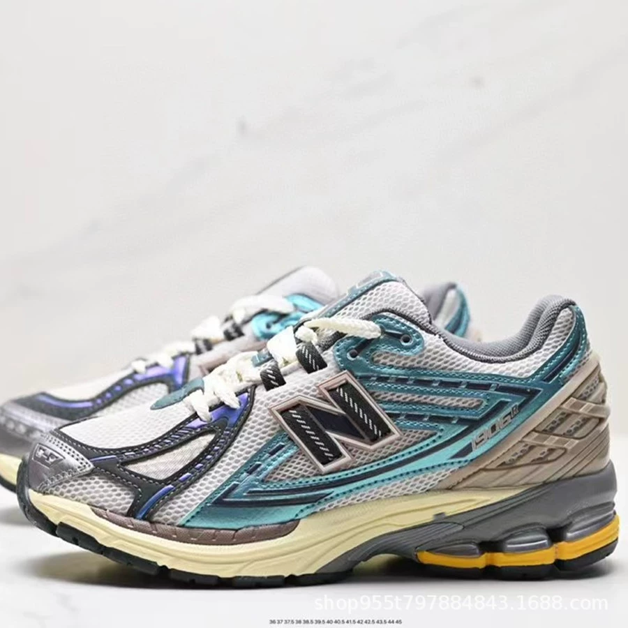 Оригинальные кроссовки NB1906r с низким верхом, выполненные на фабрике в Путяне, повседневные кроссовки в ретро-стиле для мужчин и женщин с сетчатым эффектом.