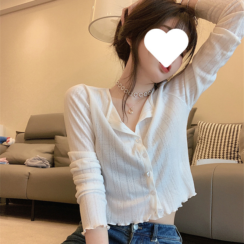 Shawl Paired with a Slip Dress, Spring and Autumn Cover-Up for Women, Autumn Knit Sun-Protective Cardigan, Thin Hollow-Out Top, Small Jacket