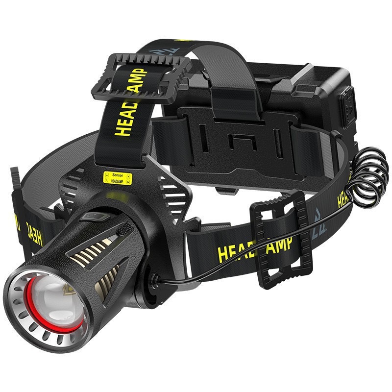 Cross-border new telescopic zoom XHP360 white laser induction headlamp long endurance night fishing lighting headlamp